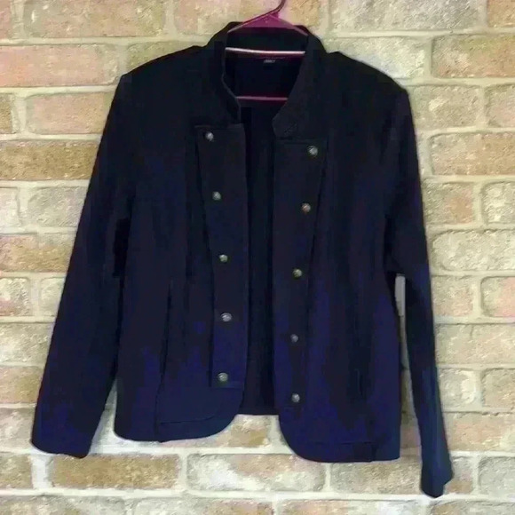 Women’s Tommy Hilfiger Military Band Navy 10 Button Jacket Size XXL - Picture 1 of 3